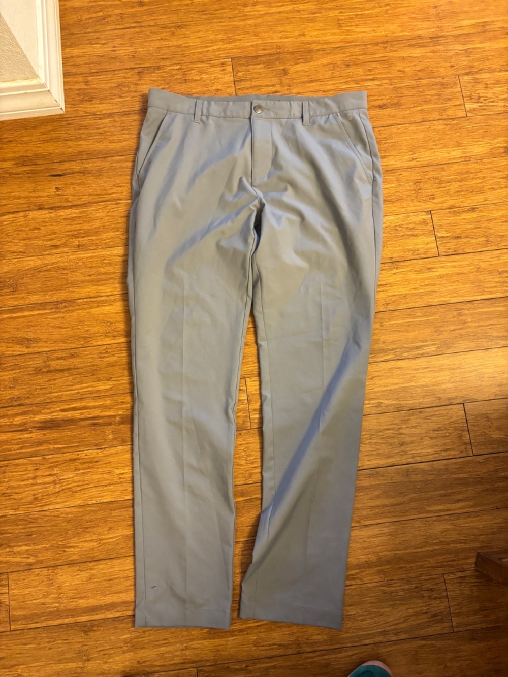 Adidas Men's Light grey golf performance Dress Pants - Classic  Fit 34/32